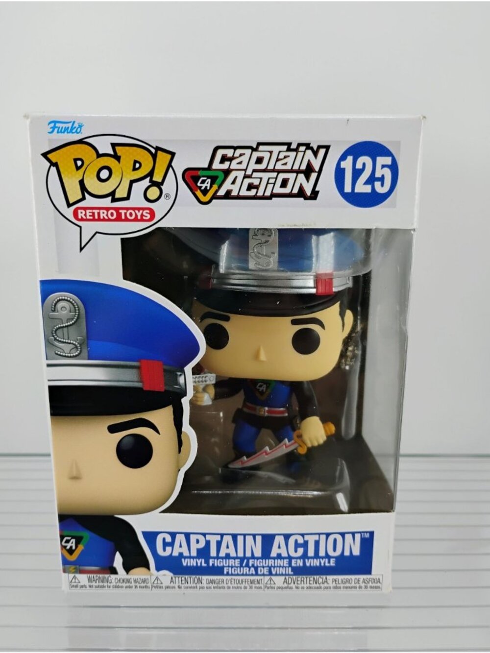 Funko Pop Retro Toys Captain Action Vinyl Figure 125 Boxed